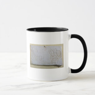 Mug Épitaphe avec un soulagement du bon berger