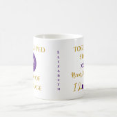 Mug Épouse 50 ans de mariage année pourpre (Centre)