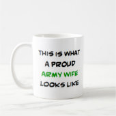 Mug épouse de l'armée, fière (Gauche)