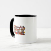 Mug Épouse de POMPIER – Impression de tournesol léopar (Devant gauche)