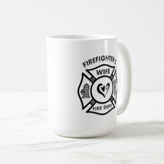 Mug Épouse de sapeurs-pompiers (Devant droit)