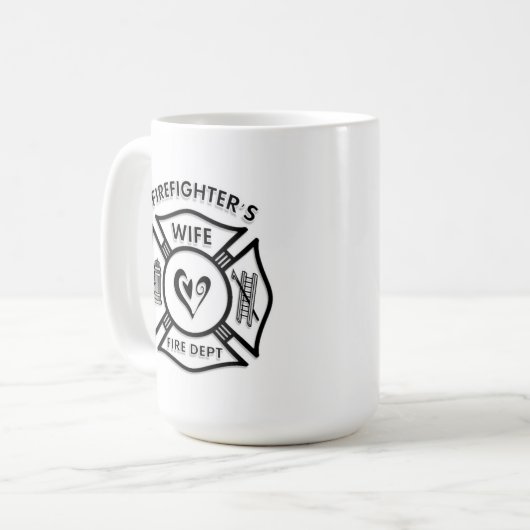 Mug Épouse de sapeurs-pompiers (Devant gauche)