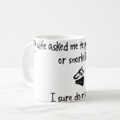 Mug Épouse de sélection ou naviguer au schnorchel (Devant gauche)