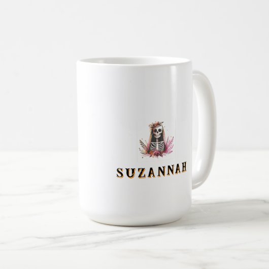 Mug Épouse d'Halloween douce à l'os (Devant droit)