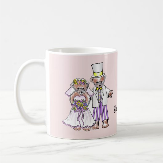 Mug Épouse d'ours et mariage de chambre (Gauche)