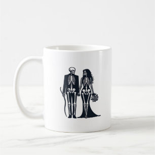 Mug Épouse et chambre gothique de squelette - Jusqu'à
