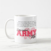Mug Épouse fière d'armée (Gauche)