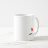 Mug Épouse Folle Nom Personnalisé (Devant droit)