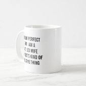 Mug Épouse gâtée drôle (Devant gauche)