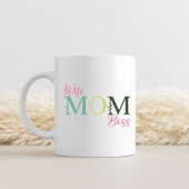 Mug Épouse Maman Patronne Mignonne Typographie Florale