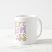 Mug Épouse Maman Patronne Script Rétro Fête des mères (Devant droit)