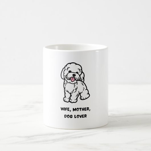 Mug Épouse, mère, amoureuse des chiens (Centre)