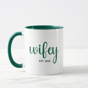 Mug Épouse personnalisée année de mariage Couple Anniv