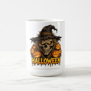 Mug Épouvantail crâne Halloween effrayant
