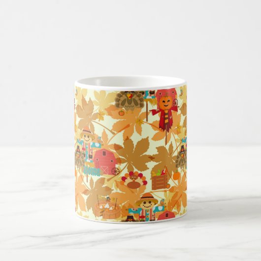 Mug épouvantail de l'action de grâce (Centre)