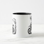Mug Épuisement de moto cross (Centre)