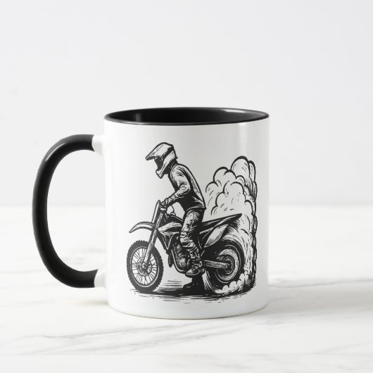 Mug Épuisement de moto cross (Gauche)