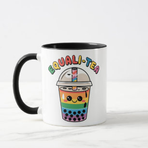 Mug Equali-Thé Drôle Bubble Tea LGBTQ Mois de la fiert