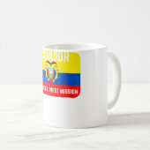 Mug Equateur Quayaquil Ouest LDS Mormon Mission (Devant droit)