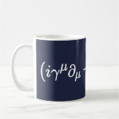 Mug Équation de Dirac Science Équations Mathématiques  (Gauche)