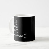 Mug équation de physique de maxwell (Devant gauche)