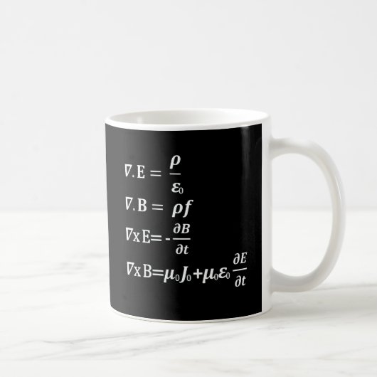 Mug équation de physique de maxwell (Droite)
