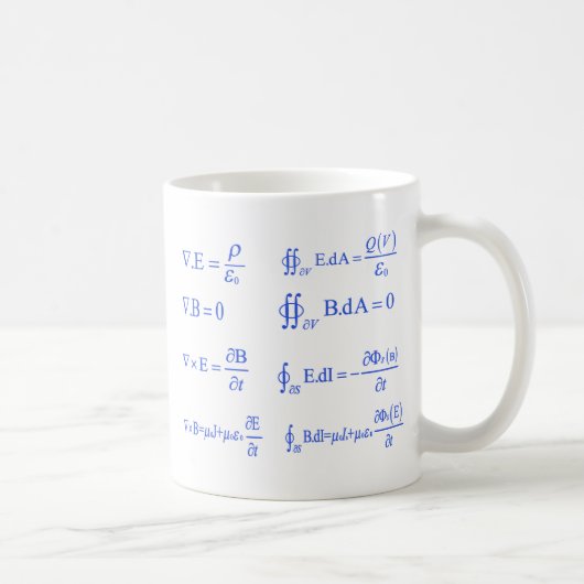 Mug équation de physique de maxwell (Droite)