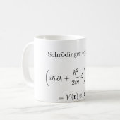 Mug Équation de Schrodinger avec le nom (Devant gauche)