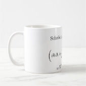 Mug Équation de Schrodinger avec le nom (Gauche)