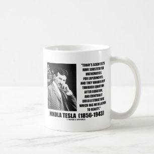 Mug Équation de scientifiques de Nikola Tesla aucune