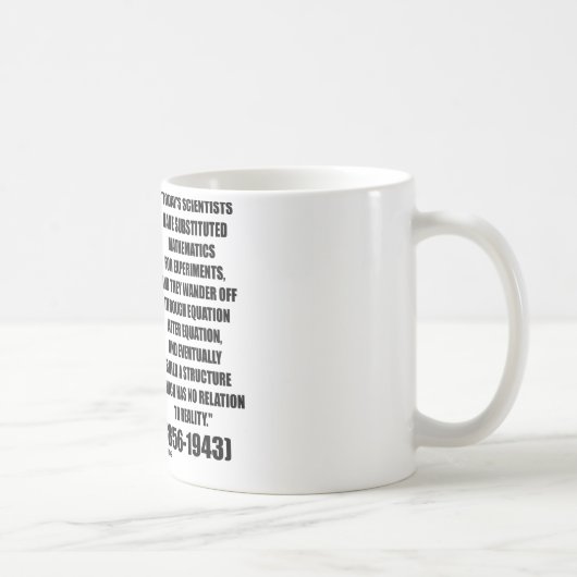 Mug Équation de scientifiques de Nikola Tesla aucune (Droite)