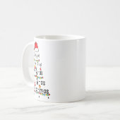 Mug Équation Math Joyeux X mas Funny Enseignant Math C (Devant gauche)