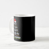 Mug Équation Math Joyeux X mas Funny Enseignant Math C (Devant gauche)