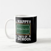 Mug Équation mathématique drôle Joyeux 100 jours d'éco (Gauche)
