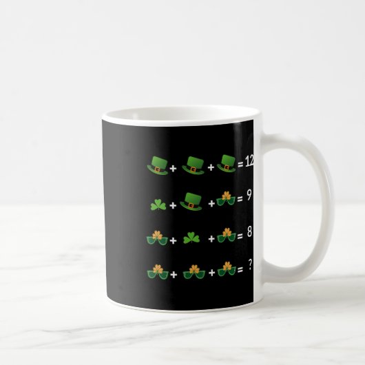 Mug Équation mathématique drôle St Patricks Day enseig (Droite)