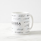 Mug Équations d'algèbre (Devant droit)