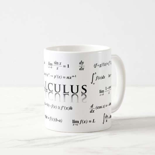 Mug Équations de calcul (Devant droit)