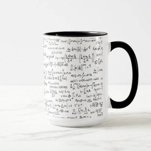 Mug Équations //de maths écrites par main (Droite)