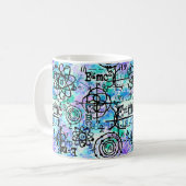 Mug Équations de physique et symboles mathématiques Ge (Devant gauche)