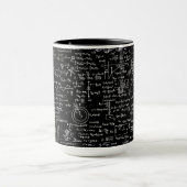 Mug Équations de physique sur //noir (Centre)