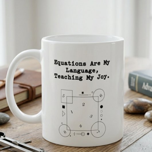 Mug Équations Ma Langue | Enseigner Ma Joie Math