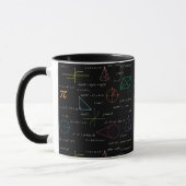 Mug Équations mathématiques colorées Formules mathémat (Gauche)