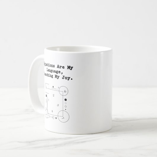 Mug Equations My Language | Teaching My Joy Math (Devant gauche)