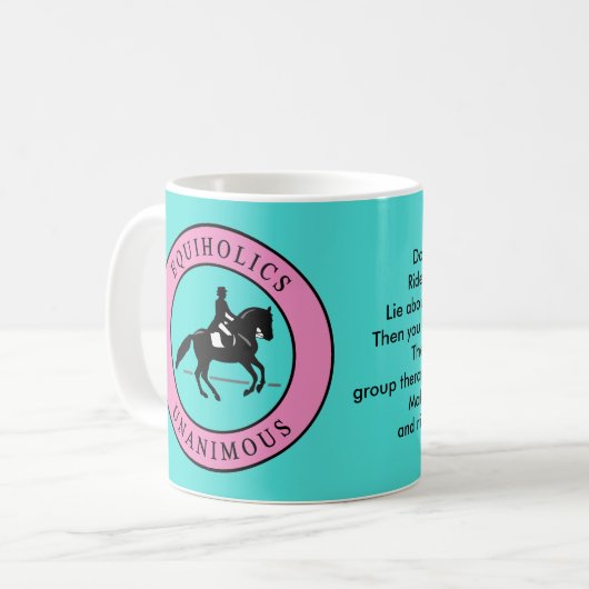 Mug Equiholics Unanimed Anglais Rider 2 (Devant gauche)