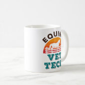 Mug Equine Vet Tech Horse Technicien Vétérinaire (Devant droit)