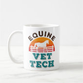 Mug Equine Vet Tech Horse Technicien Vétérinaire (Gauche)