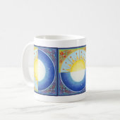 Mug Équinoxe celtique Soleil et Lune (Devant gauche)