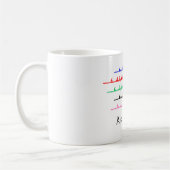 Mug Équipage Dames Course Rameuses Rame - Jusqu'à Cinq (Gauche)