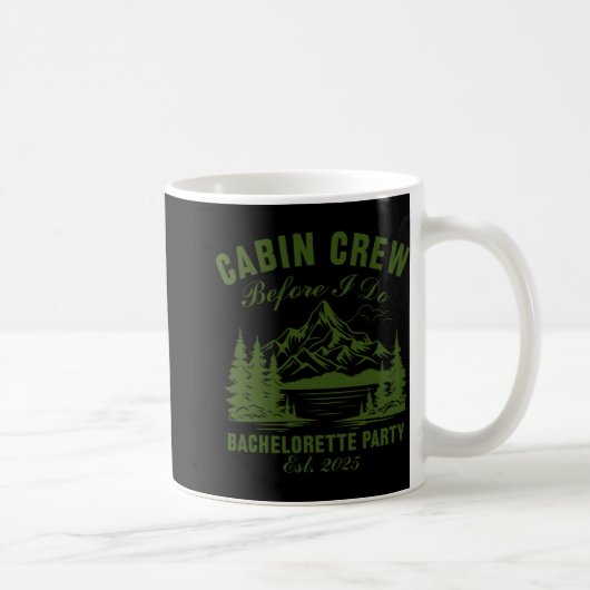 Mug Équipage de cabine avant de faire la fête de bache (Droite)