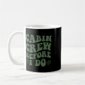 Mug Équipage de cabine avant que je fasse du camping d (Gauche)